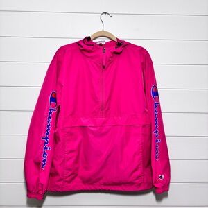 Champion Women Pink Lightweight windbreaker Jacket Size M